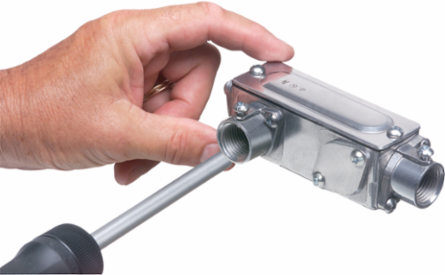 Copper-Free Aluminum Die-Cast Conduit Body 1/2 Inch, 0.580 lbs, 4.80 Cubic Inches