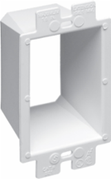 Box Extender 1-Gang Plastic 1-1/2 Inch Height White