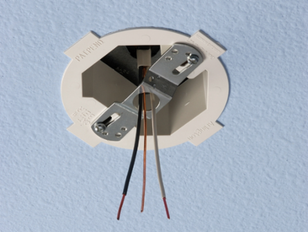 Ceiling Box Extender for 3-1/2 & 4 Inch Boxes, Extends 1-1/2 Inch, Plastic