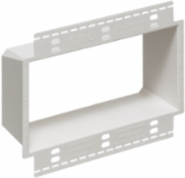 Three Gang Box Extender, 1-1/2 Inch Extension, 4.625 Inch Height, Plastic