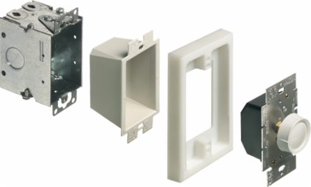 Non-Metallic Box Extender 1-Gang 5/8 Inch Extension, 3.336 Inch Width, White