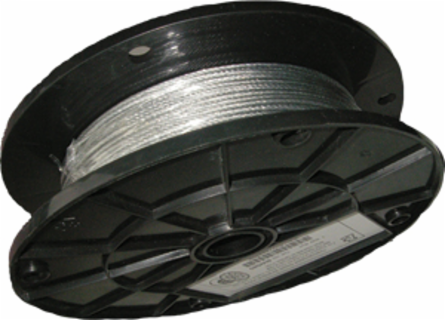 500 Ft Galvanized Braided Wire .062 Inch Diameter, 50 lb Capacity