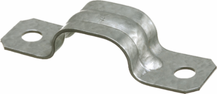 Plated Steel 2-Hole Cable Strap for 8/3-3/3 Wire, 2.410 Inch Width