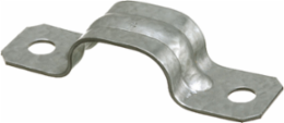 Plated Steel 2-Hole Cable Strap for 8/3-3/3 Wire, 2.410 Inch Width