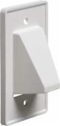 Reversible Non-Metallic Cable Entrance Plate 1-Gang 2.853 Inch x 4.620 Inch White