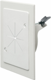 Cable Entry Bracket 1-Gang 4-1/2 Inch Height, White Plastic