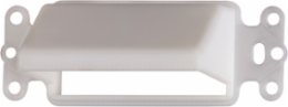 Reversible Non-Metallic Cable Entrance Hood, 1-Gang, White, Plastic