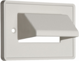 Reversible Non-Metallic Cable Entrance Plate, 1-Gang, 4.620 Inch Width, White