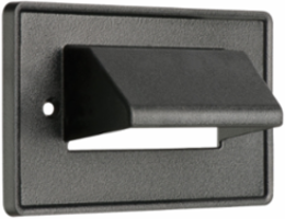 Reversible Non-Metallic Cable Entrance Plate, 1-Gang, 4.620 Inch Width, Black