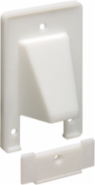 Reversible Cable Entrance Plate 1-Gang White Plastic 4.620 Inch Height