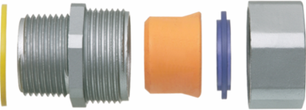 Zinc Die-Cast Liquid-Tight Strain Relief Cord Connector 0.875-1.000 Inch Cord Range