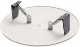 Spring Mounted Ceiling Cover Plate 9 Inch Plastic White