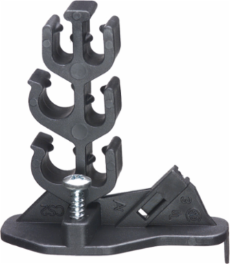Screw-in Cable Support for 4 NM Cables, Black, 2.533 Inch Width, UL Listed