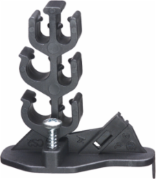 Screw-in Cable Support for 4 NM Cables, Black, 2.533 Inch Width, UL Listed