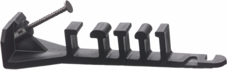 Plastic Nail-On Cable Standoff, 4.100 Inch Width, 1.200 Inch Height, UL/CSA Listed