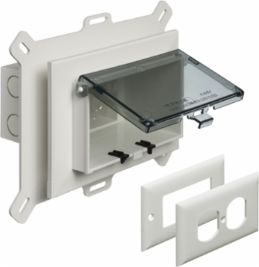 Low Profile Weatherproof Inbox 9.058 Inch x 7.012 Inch, UV-Rated Plastic