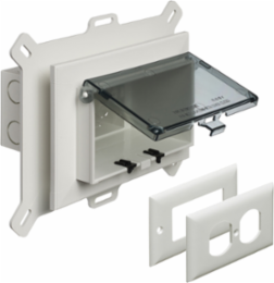 Low Profile Weatherproof Inbox 9.058 Inch x 7.012 Inch, UV-Rated Plastic