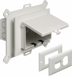 Low Profile Weatherproof Inbox 1-Gang 9.058 Inch x 7.012 Inch White