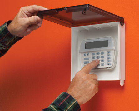 Weatherproof Non-Metallic Keypad Enclosure, 8 Inch x 8 Inch, Plastic