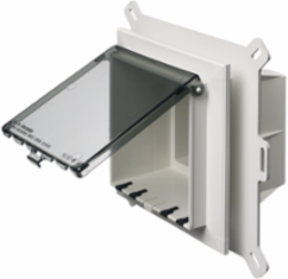 Non-Metallic 2-Gang Exterior Keypad Enclosure, 7.159 Inch Height, UV-Rated Plastic