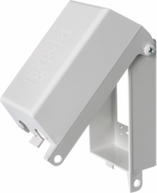 Dri-Box Vertical Weatherproof Adapter 2-Gang, White, Depth 2.9 Inch