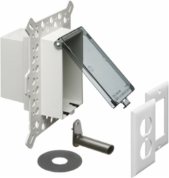 Low Profile Inbox 1-Gang, 9.058 Inch Height, Weatherproof, UV-Rated Plastic