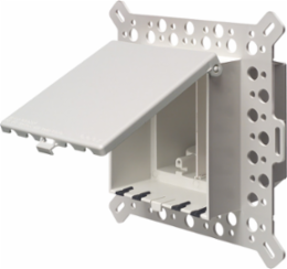 Low Profile Two-Gang Weatherproof Inbox 9.058 Inch x 8.992 Inch, UV-Rated Plastic