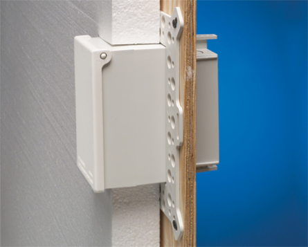 Low Profile Inbox for Foam Wall Systems, Adjustable 2-3/4 to 5 Inch, 1-Gang, White