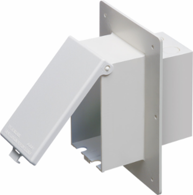 Low Profile Inbox for 1-1/2 Inch Wall Systems, 8 Inch Height, White Paintable Cover
