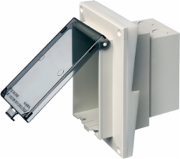 Low Profile InBox 1-Gang 7.186 Inch Height Clear Cover