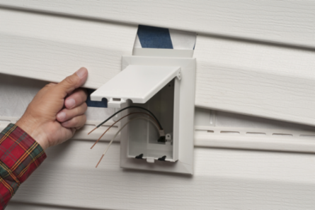Low Profile Vertical Inbox for Vinyl Siding, 7.012 Inch Width, UV-Rated Plastic