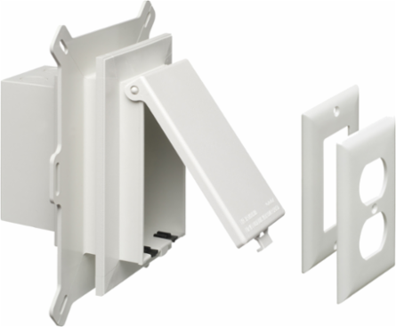 Low Profile Vertical Inbox for Vinyl Siding, 7.012 Inch Width, UV-Rated Plastic