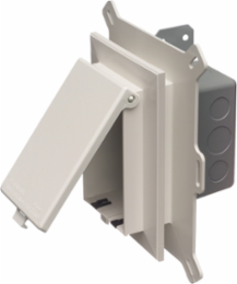 Low Profile Weatherproof Inbox - 1-Gang, 9.058 Inch Width, White