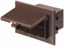 Low Profile Weatherproof Inbox with Adapter Sleeve, 4.934 Inch Width, 7.186 Inch Height, 1-Gang