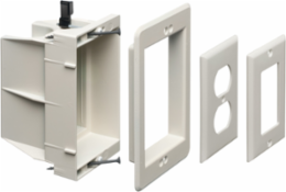 Recessed Indoor Inbox, Single Gang, 2 Hour Fire Rating, 6.698 Inch Height, Plastic