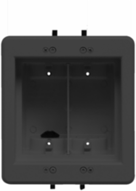 Black 2-Gang Recessed Indoor InBox, 34.0 Cubic Inch, 6.698 Inch Width