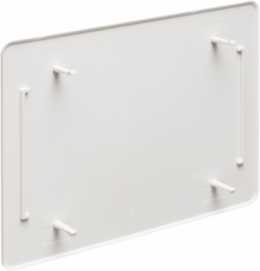 Cover for 3-4 Gang Recessed Indoor Inbox, 6.818 Inch Width, Plastic, White