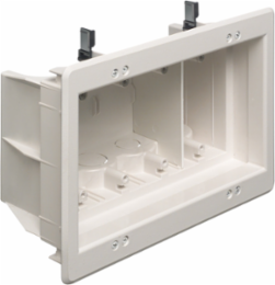Recessed Indoor Inbox 4-Gang, 9.742 Inch Height, Plastic, UL Listed, White