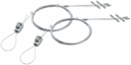 Galvanized Braided Wire Support Kit, 15ft Length, 75lbs Capacity, 2-Pack