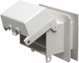 Weatherproof Outlet Box for Vinyl Siding, 1-Gang, UV-Rated Plastic, White