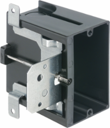 Non-Metallic Single Gang Outlet Box, Adjustable 1/4" to 1-1/2" Wall Thickness, 21.0 cu. Inch
