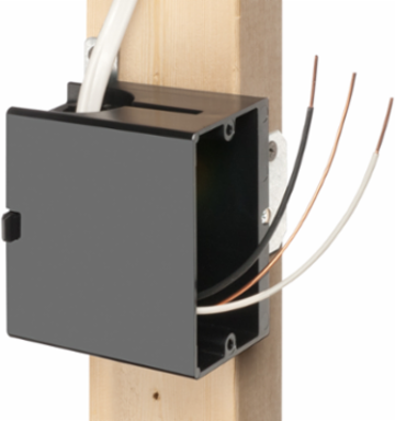 Non-Metallic Outlet Box 1-Gang, 4.800 Inch Width, Shallow Wall Up to 1-1/2 Inch