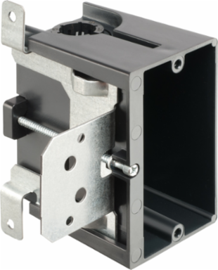 Non-Metallic Outlet Box 1-Gang, 4.800 Inch Width, Shallow Wall Up to 1-1/2 Inch