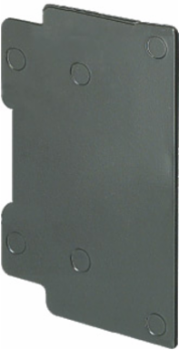 Non-Metallic Outlet Box Divider, 3-1/2 Inch Width, Plastic, UL Listed, Black