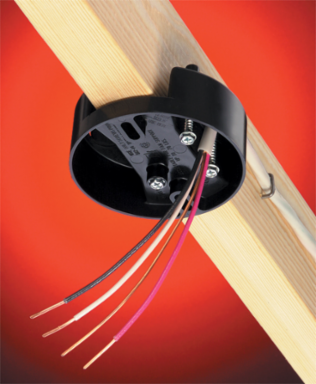Press-On Fan & Fixture Mounting Box, 70 lb Fan, 200 lb Fixture, 10.3 cu. Inch