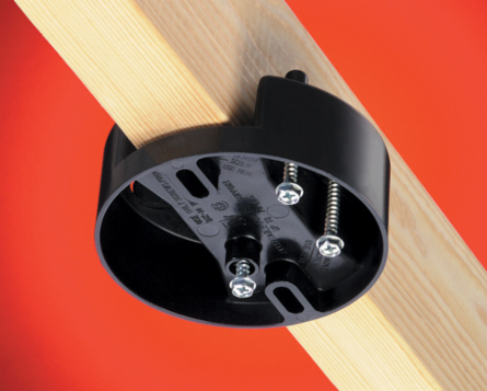 Press-On Fan & Fixture Mounting Box, 70 lb Fan, 200 lb Fixture, 10.3 cu. Inch
