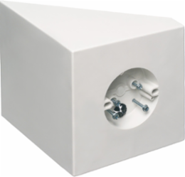 White Fan & Fixture Mounting Box, 8 Inch Square, Fits Sloped Ceilings, 70lb-200lb