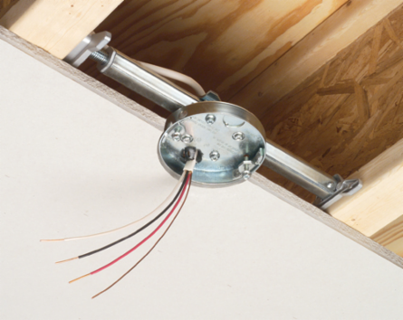 Steel Fan Fixture Pan Box, 8.0 cu. in., for 1/2" or 5/8" Drywall