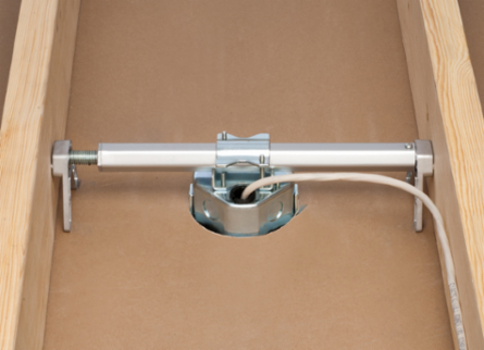 Steel Fan and Fixture Box, 20.0 cu in, 2 Inch Depth, 16"-24" Adjustable Mounting