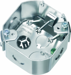 Steel Outlet Box 2-3/8 Inch Depth, 23.0 Cu. Inch, 70 lb Fan Rated
